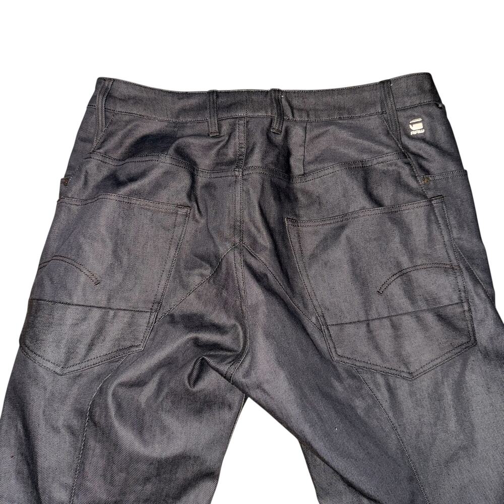 G-Star Raw Men's Lanc 3D Straight Tapered Jeans in Dark Blue Gray Size 36 x 32 - Picture 8 of 12